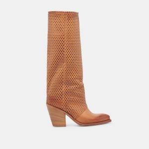 Boone Boots Cognac Leather