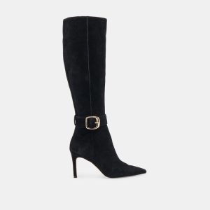 Kinzy Boots Onyx Suede