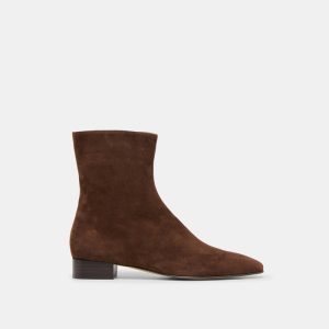 Tarine Booties Dk Brown Nubuck