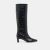 NOIR CROCO EMBOSSED LEATHER