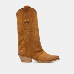 Sammy Boots Chestnut Suede