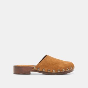 Alanis Flats Chestnut Suede