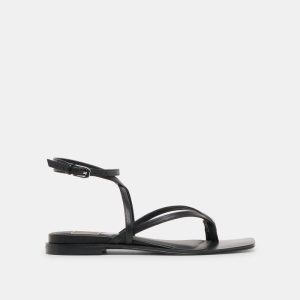 Tyrice Sandals Black Leather