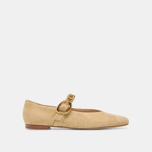 Loree Ballet Flats Desert Taupe Suede