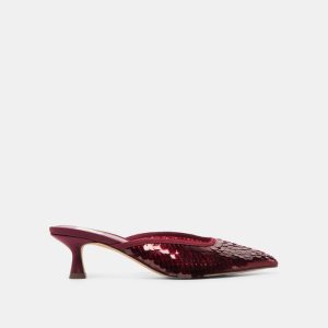 Cleo Sequin Heels Cranberry Sequin