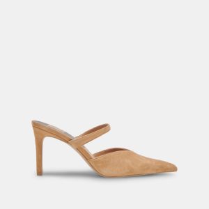 Kanika Heels Tan Suede