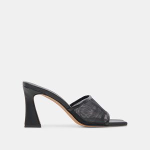 Narda Heels Onyx Mesh