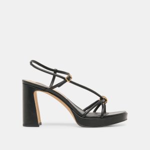 Odete Heels Black Leather