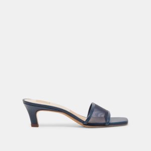 Rexa Mesh Heels Navy Mesh