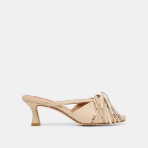 Rosaly Heels Sand Leather