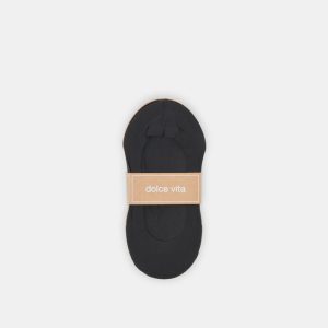 No Show Socks 5 Pack Tan Black